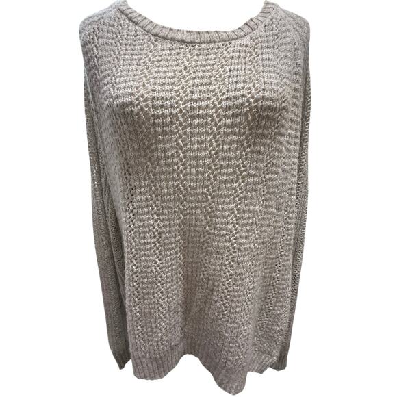 Aeropostale XL Sweater women long sleeves gray small flaw 100% acrylic - Picture 9 of 11